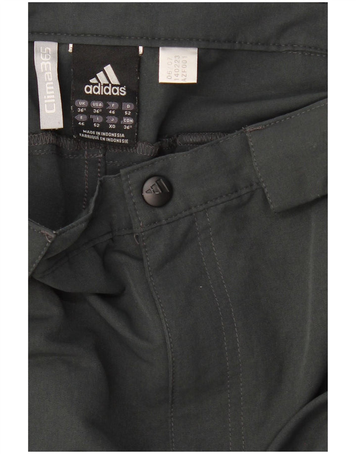ADIDAS Mens Clima 365 Straight Windbreaker Trousers W36 L34 Grey