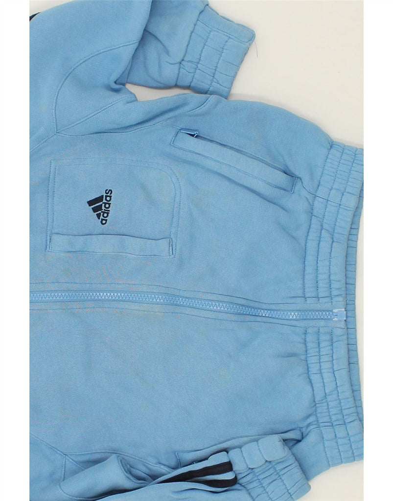ADIDAS Boys Graphic Tracksuit Top Jacket 4-5 Years Blue Cotton | Vintage Adidas | Thrift | Second-Hand Adidas | Used Clothing | Messina Hembry 