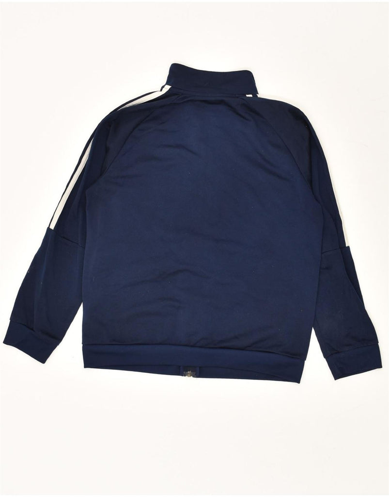 ADIDAS Boys Climalite Tracksuit Top Jacket 11-12 Years Navy Blue Polyester | Vintage Adidas | Thrift | Second-Hand Adidas | Used Clothing | Messina Hembry 