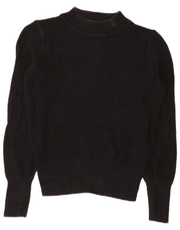 Gap Womens Turtle Neck Jumper Sweater UK 14 Medium Black Cotton