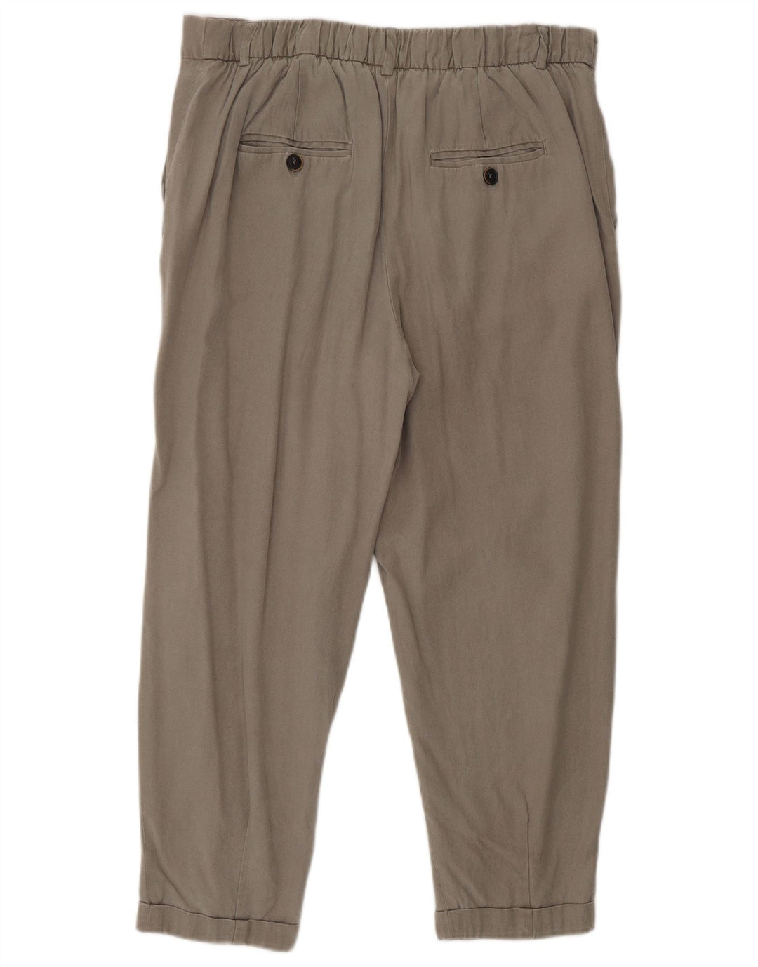 ZARA Womens Cropped Trousers Medium W28 L23 Beige