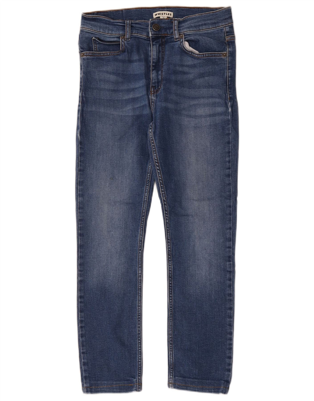 Whistles Womens Cropped Jeans W28 L24 Blue Cotton