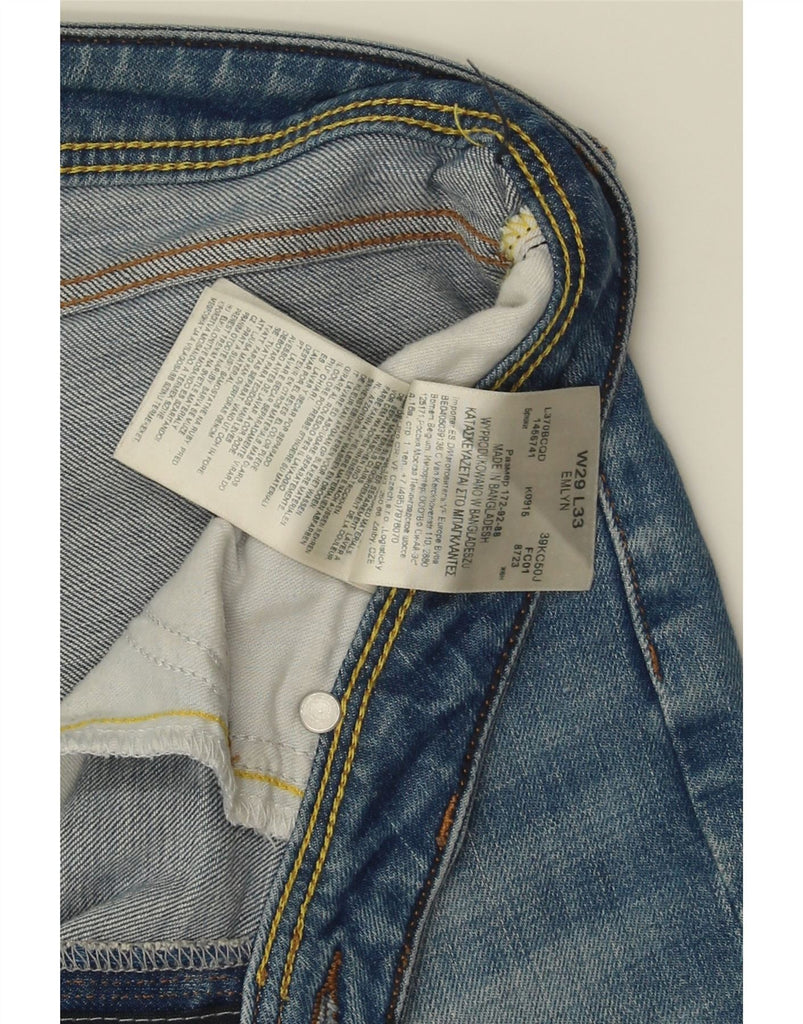 LEE Womens Emlyn Slim Jeans W29 L33 Blue Cotton Vintage Lee and Second-Hand Lee from Messina Hembry 