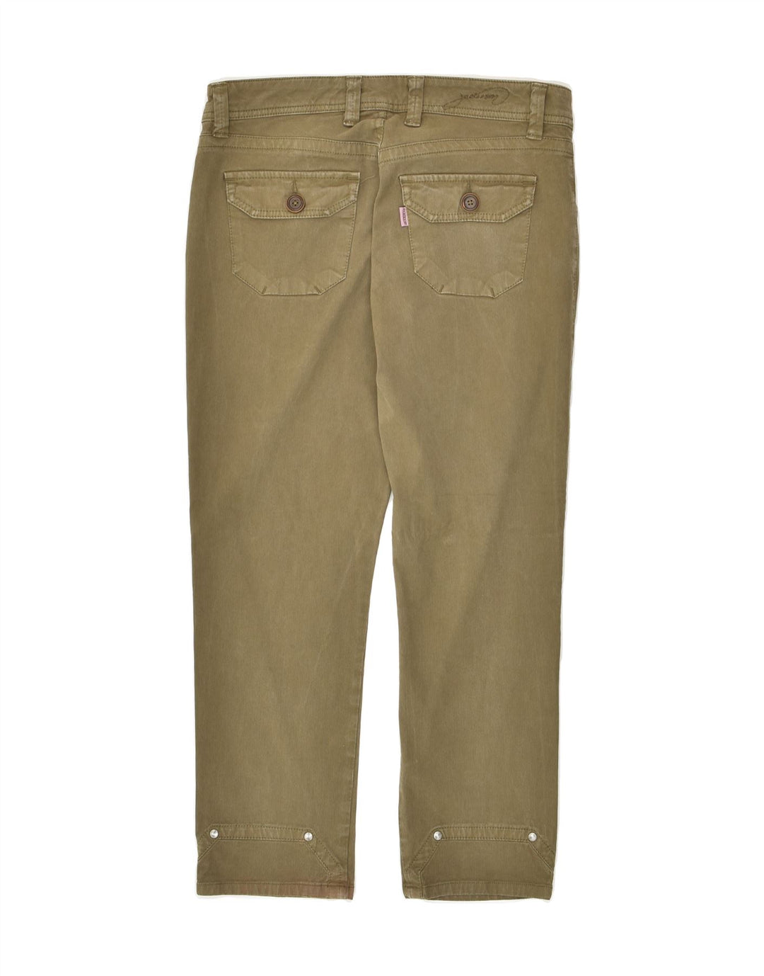 JECKERSON Womens Slim Casual Trousers W29 L21  Brown Cotton | Vintage Jeckerson | Thrift | Second-Hand Jeckerson | Used Clothing | Messina Hembry 