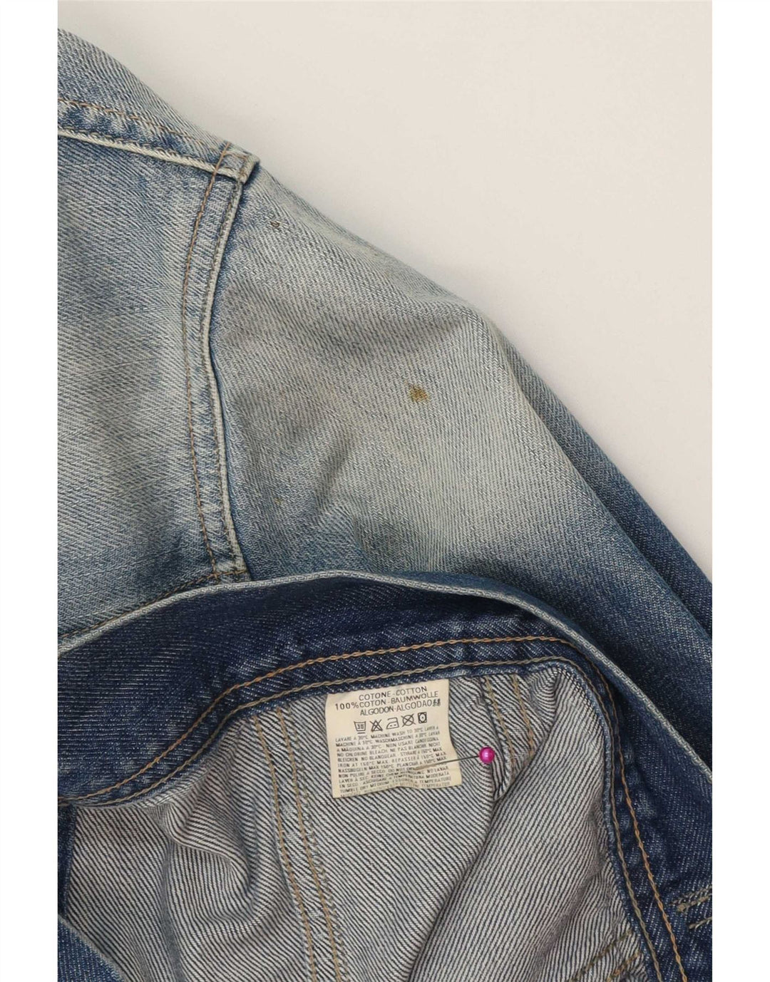 Diesel Mens Denim Jacket UK 42 XL Blue Cotton