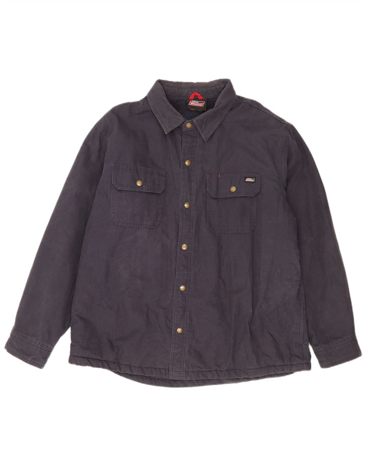 Dickies Mens Lumberjack Shirt XL Navy Blue