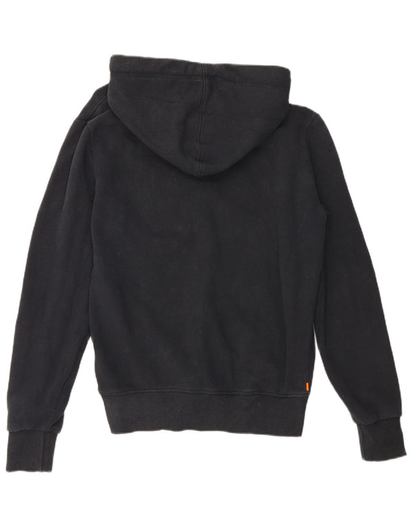 Superdry Mens Graphic Hoodie Jumper Medium Black Cotton
