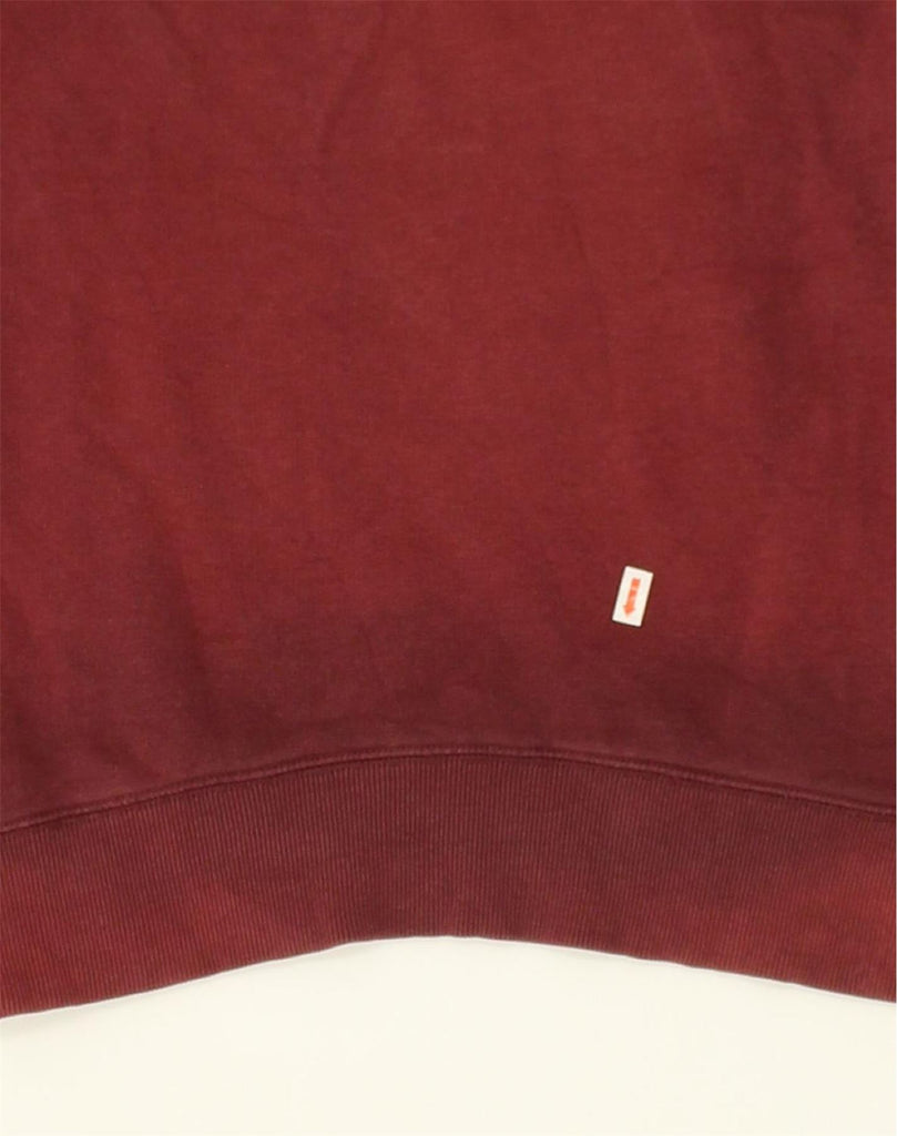 JACK WILLS Womens Loose Fit Graphic Hoodie Jumper UK10 Small Burgundy | Vintage Jack Wills | Thrift | Second-Hand Jack Wills | Used Clothing | Messina Hembry 