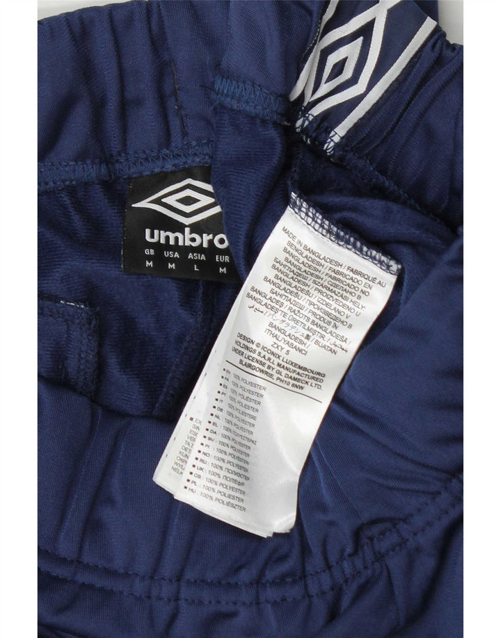 Umbro Mens Graphic Full Tracksuit Medium Navy Blue Colourblock Polyester