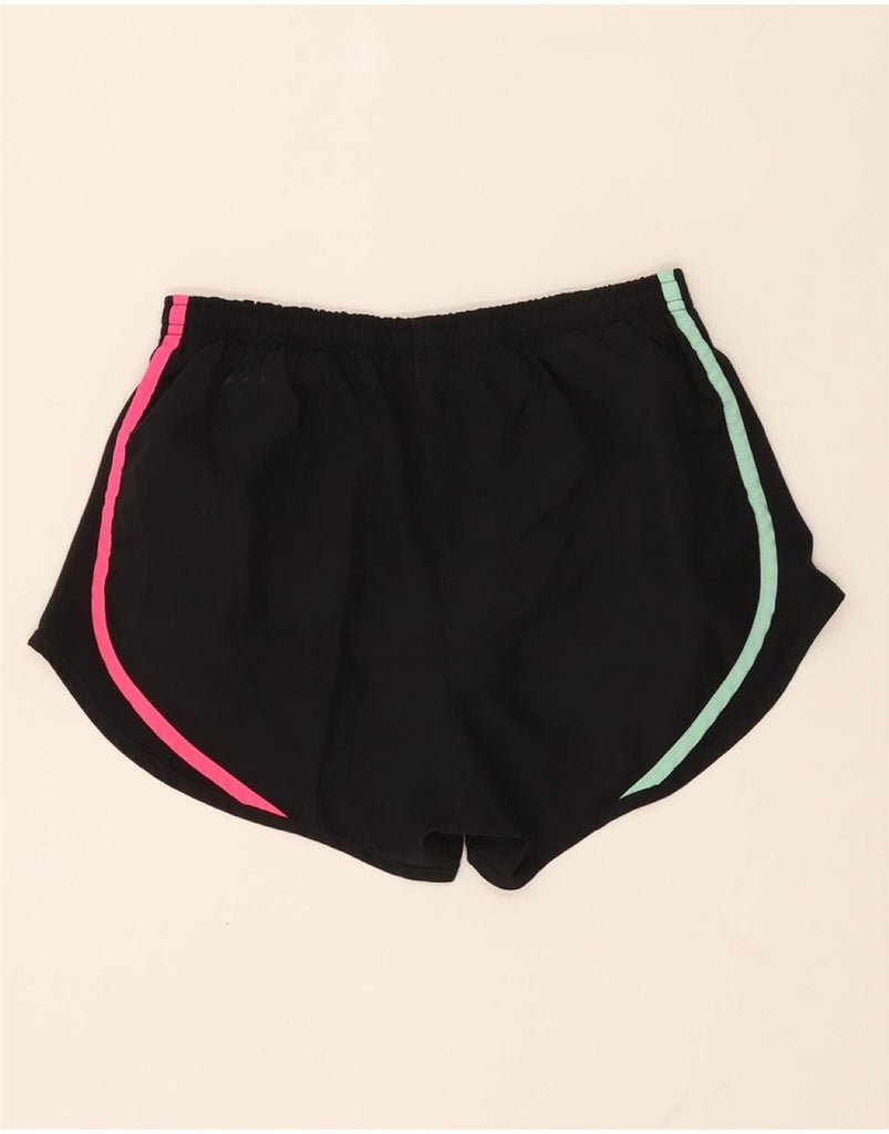 NIKE Womens Dri Fit Sport Shorts UK 10 Small Black Colourblock Polyester Vintage Nike and Second-Hand Nike from Messina Hembry 