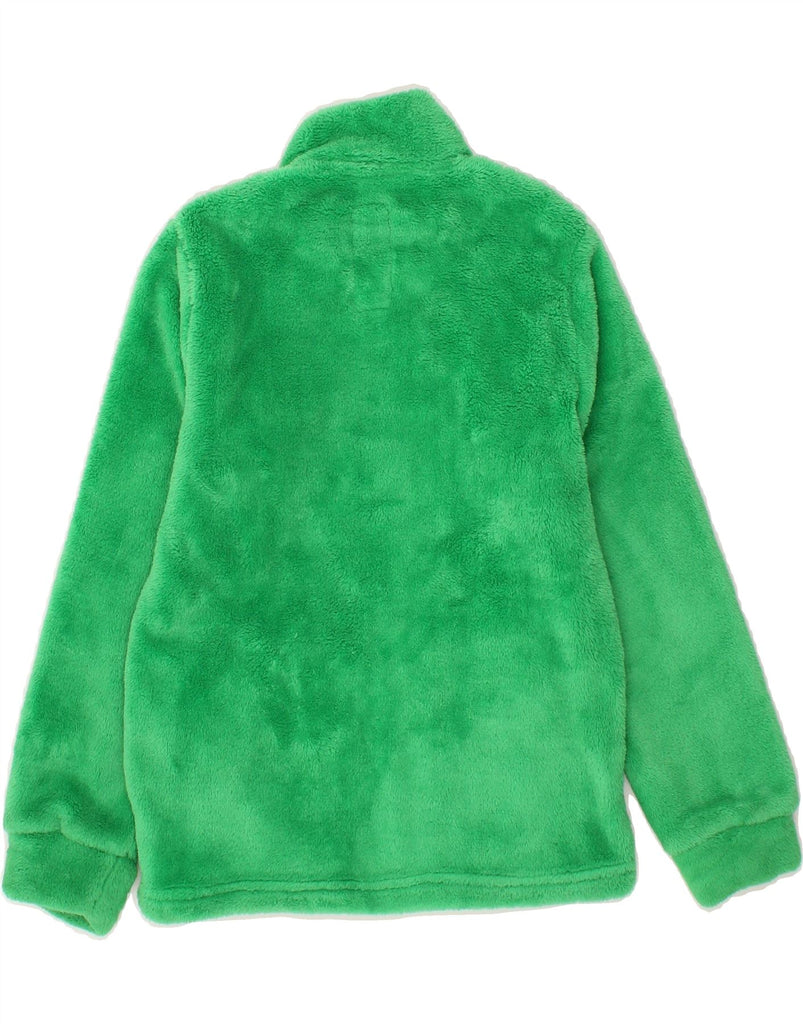 BRUGI Girls Fleece Jacket 6-7 Years Green Polyester | Vintage Brugi | Thrift | Second-Hand Brugi | Used Clothing | Messina Hembry 