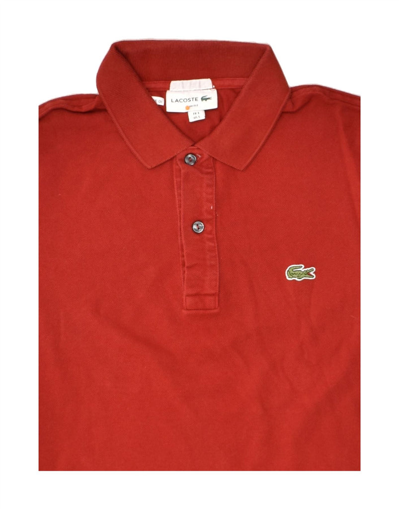 LACOSTE Mens Polo Shirt Size 3 Small Red | Vintage Lacoste | Thrift | Second-Hand Lacoste | Used Clothing | Messina Hembry 