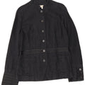 Laura Ashley Womens Military 6 Button Blazer Jacket UK 12 Medium Navy Blue