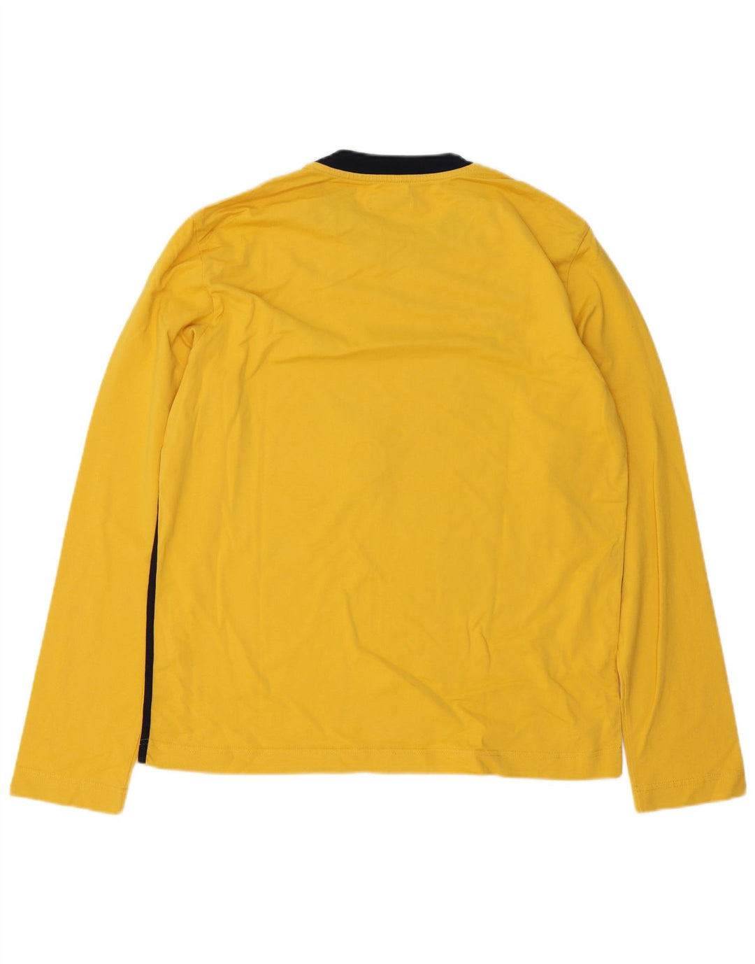 Gas Mens Graphic Top Long Sleeve XL Yellow Colourblock