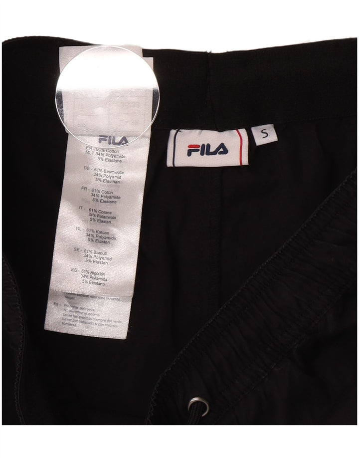 Fila Mens Joggers Cargo Trousers Small W28 L30  Black Cotton