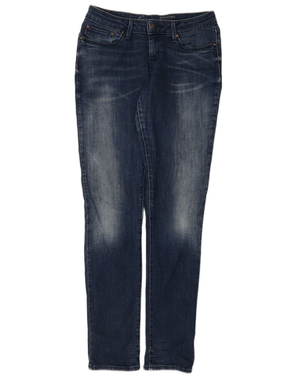 Levi's Womens Bold Curve Skinny Jeans W29 L34 Blue Cotton