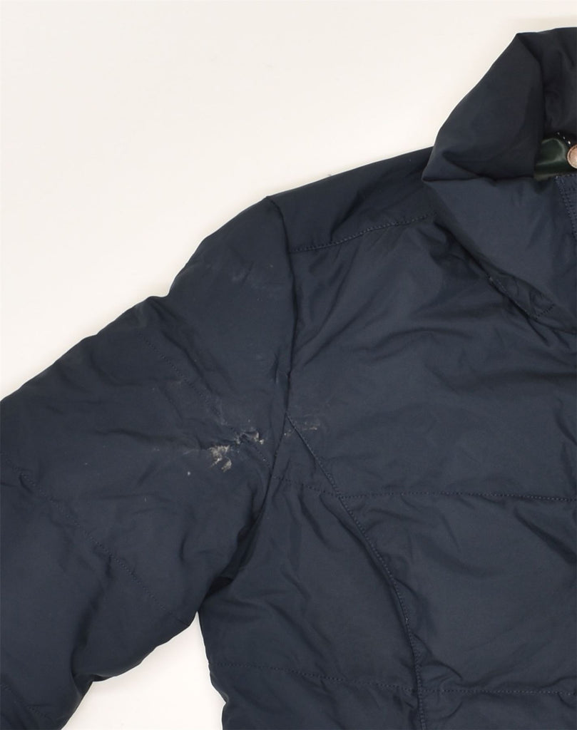 TOMMY HILFIGER Womens Padded Coat UK 12 Medium Navy Blue Polyester | Vintage Tommy Hilfiger | Thrift | Second-Hand Tommy Hilfiger | Used Clothing | Messina Hembry 