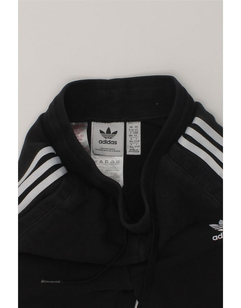 ADIDAS Boys Tracksuit Trousers Joggers 3-4 Years Black Cotton | Vintage Adidas | Thrift | Second-Hand Adidas | Used Clothing | Messina Hembry 