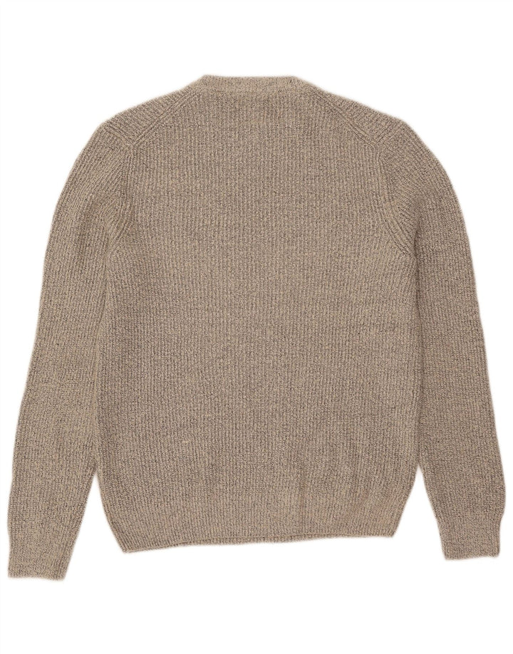 Marks & Spencer Mens Crew Neck Jumper Sweater Medium Beige Flecked