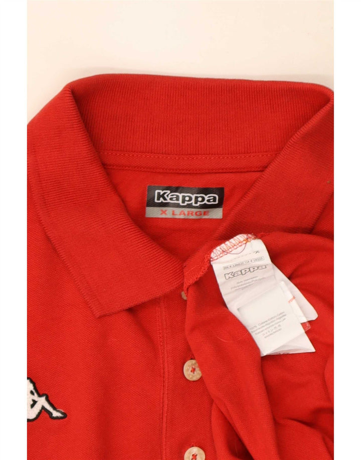 Kappa Mens Polo Shirt XL Red