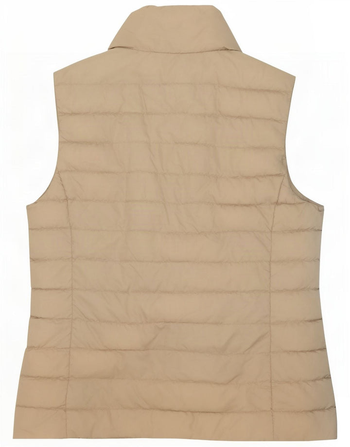 Gant Womens Padded Gilet UK 10 Small Beige Polyester