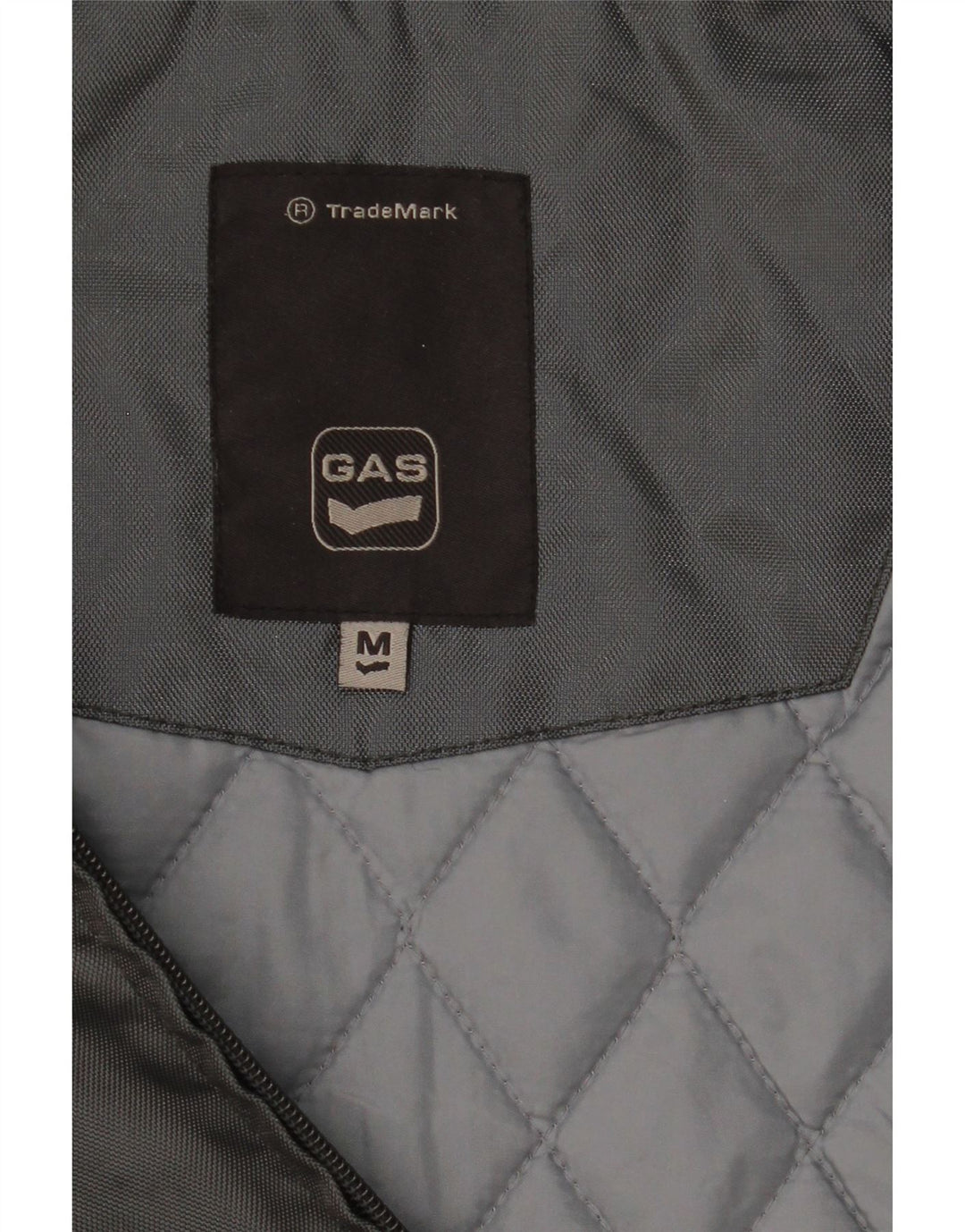 GAS Mens Hooded Windbreaker Jacket UK 38 Medium Grey