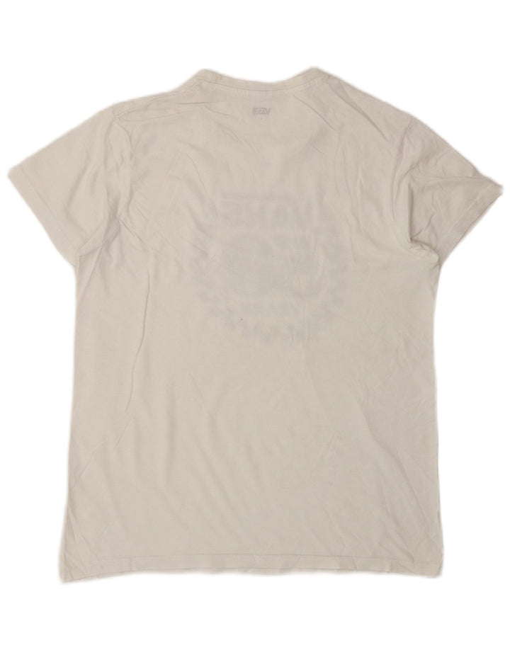 Vans Mens Graphic T-Shirt Top Small White