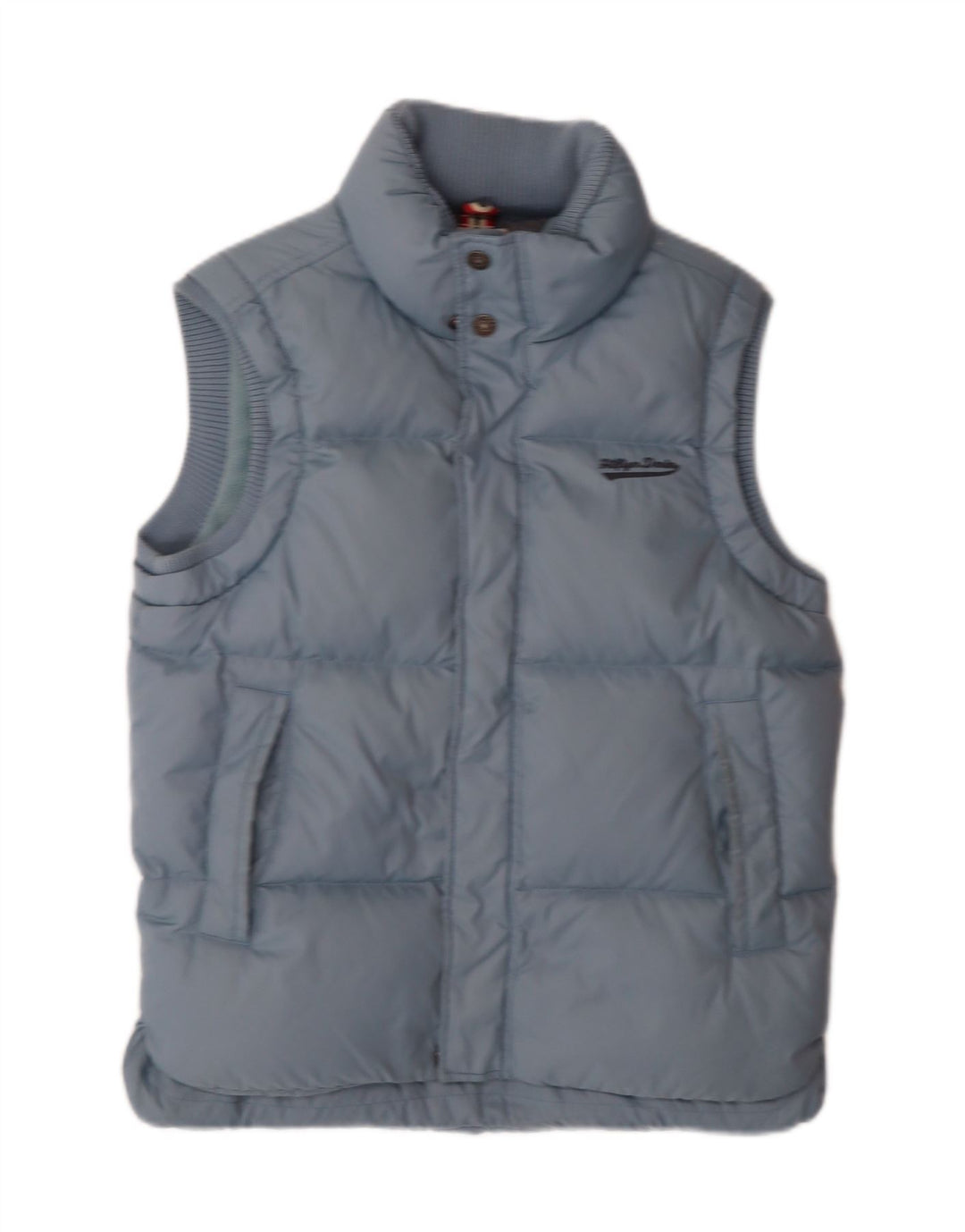 TOMMY HILFIGER Mens Padded Gilet UK 36 Small Blue Polyester
