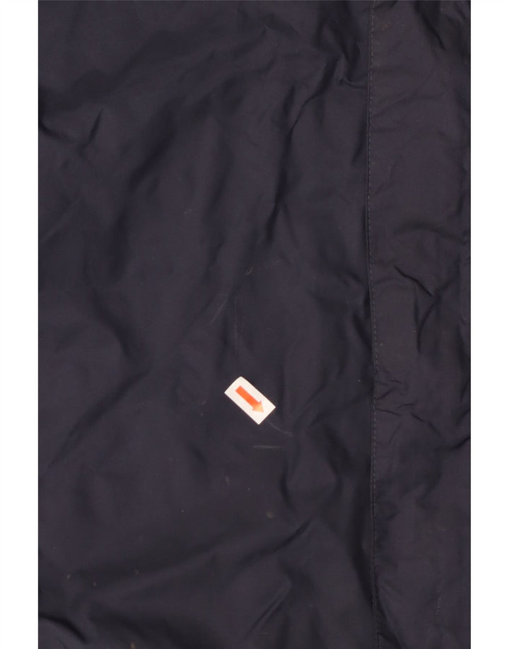 Adidas Mens Hooded Windbreaker Jacket UK 42 XL Navy Blue Polyester