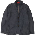 Fay Mens Utility Jacket UK 38 Medium Navy Blue Cotton