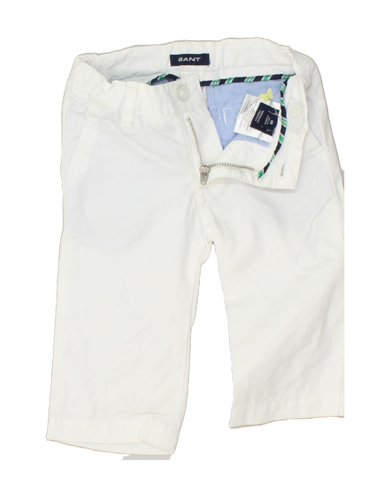 GANT Baby Boys Straight Chino Trousers 3-6 Months W16 L8  White Cotton | Vintage Gant | Thrift | Second-Hand Gant | Used Clothing | Messina Hembry 