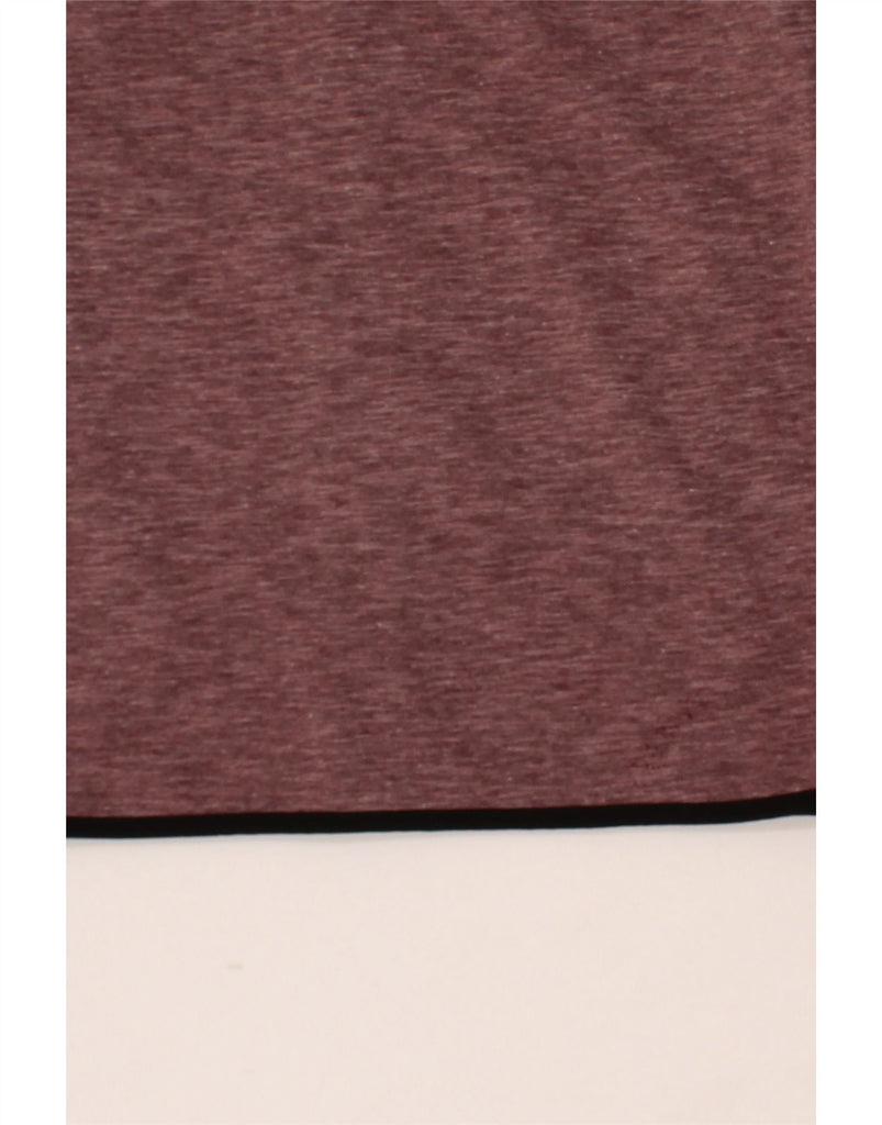 JACK & JONES Mens Zip Hoodie Sweater XS Burgundy Polyester Vintage Jack & Jones and Second-Hand Jack & Jones from Messina Hembry 