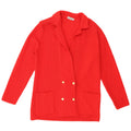Vintage Womens Cardigan Sweater US 6 Medium Red Virgin Wool