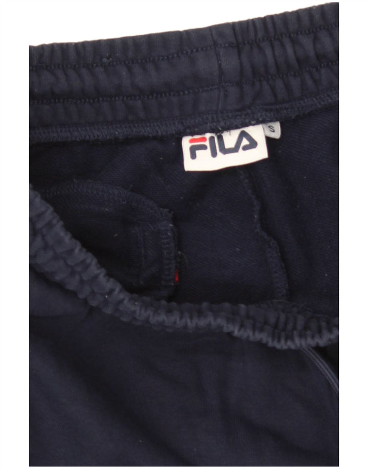 Fila Mens Graphic Tracksuit Trousers Joggers Small Navy Blue