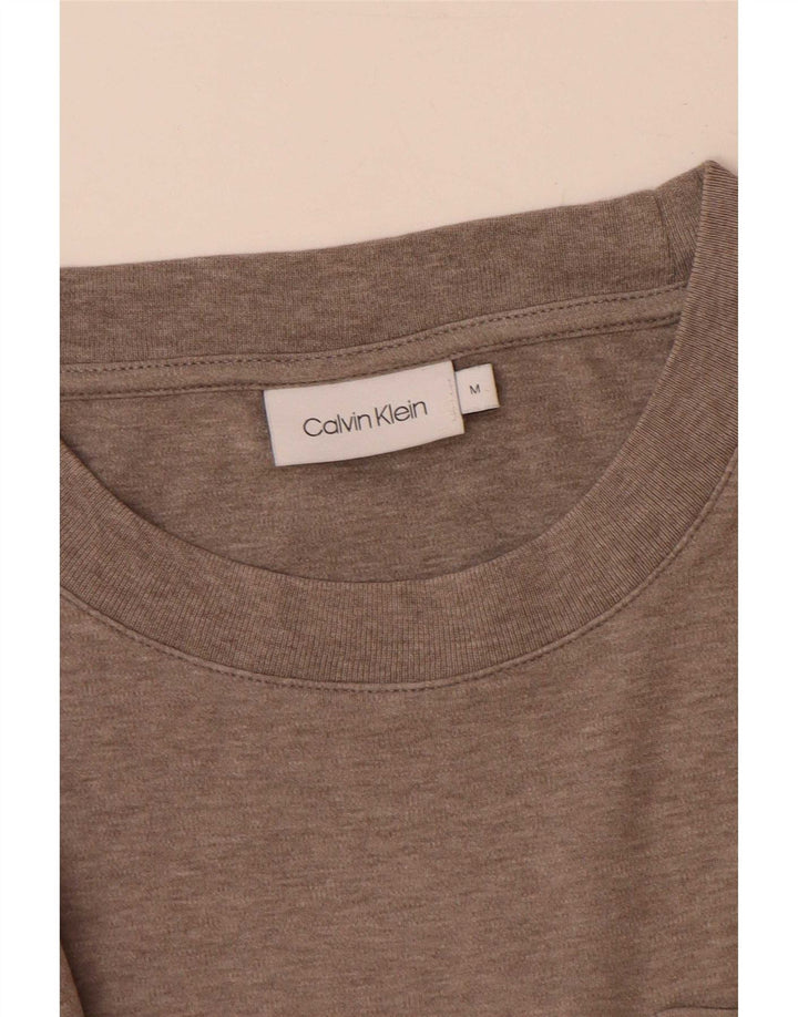 Calvin Klein Mens T-Shirt Top Medium Brown