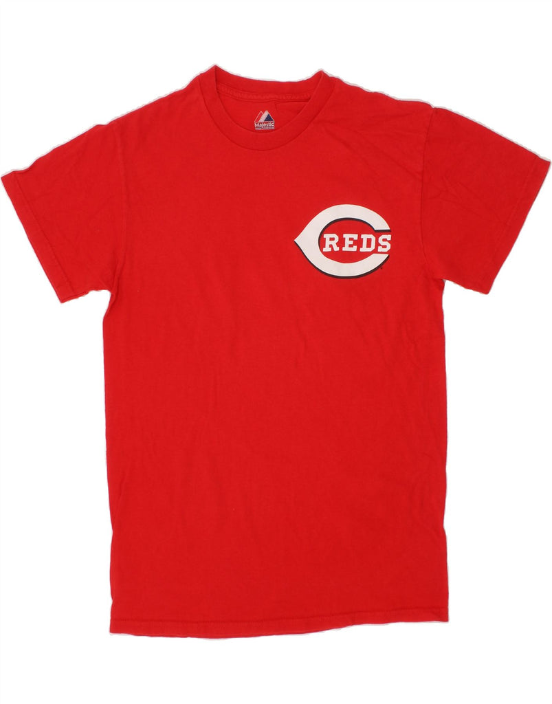 MAJESTIC Mens Redskins Graphic T-Shirt Top Small Red Cotton Vintage Majestic and Second-Hand Majestic from Messina Hembry 