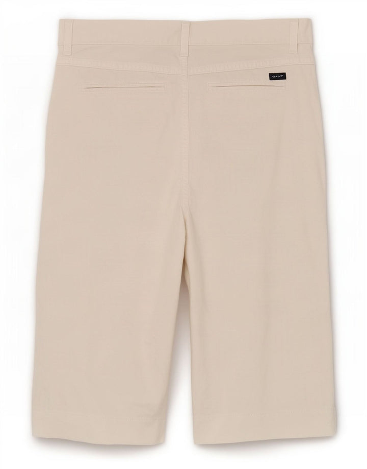 Gant Womens Bermuda Shorts W30 Medium Off White Cotton