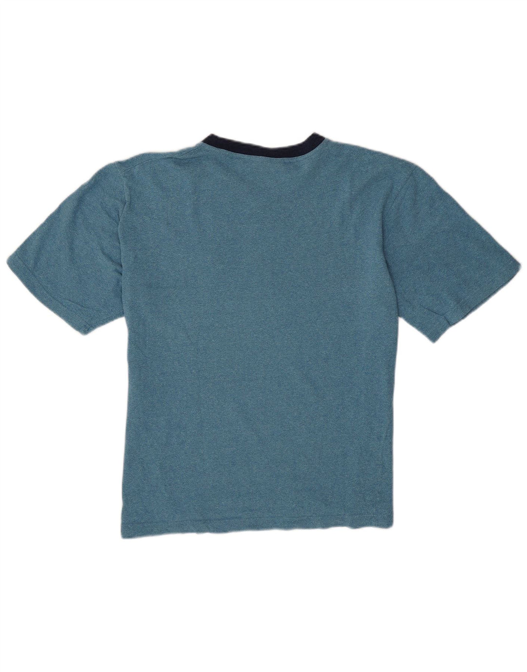 Asics Mens T-Shirt Top Medium Blue Flecked Cotton