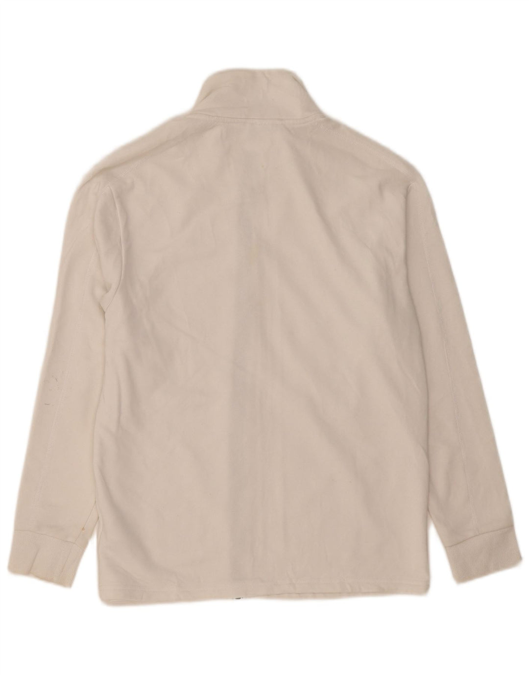 ADIDAS Womens Tracksuit Top Jacket UK 16/18 Large White Cotton