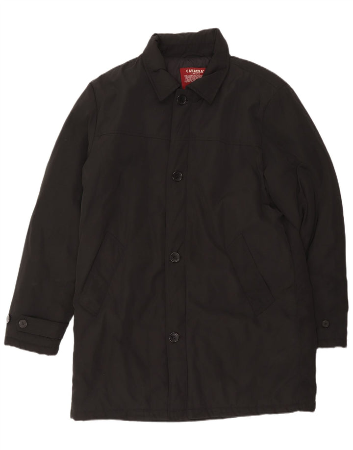 Carrera Mens Padded Coat UK 42 XL Black Polyester