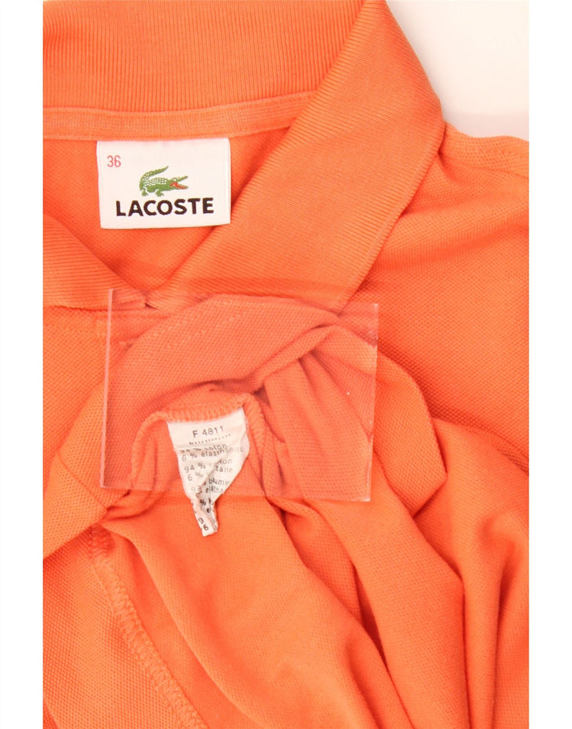 LACOSTE Womens Polo Shirt Size 36 Small Orange Cotton Vintage Lacoste and Second-Hand Lacoste from Messina Hembry 