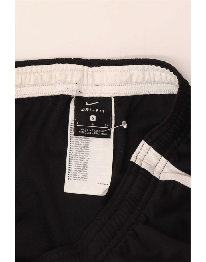 Nike Mens Dri Fit Tracksuit Trousers Small Black Colourblock Polyester