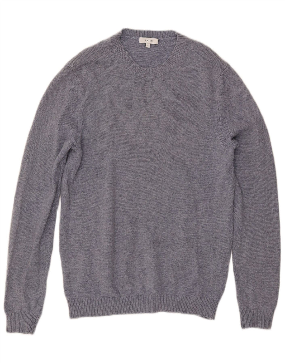 Reiss Mens Crew Neck Jumper Sweater Small Blue Wool