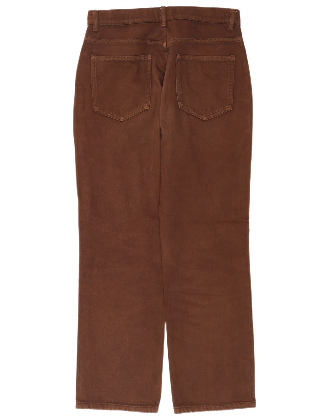 Zara Womens High Rise Straight Jeans EU 40 Medium W30 L28 Brown