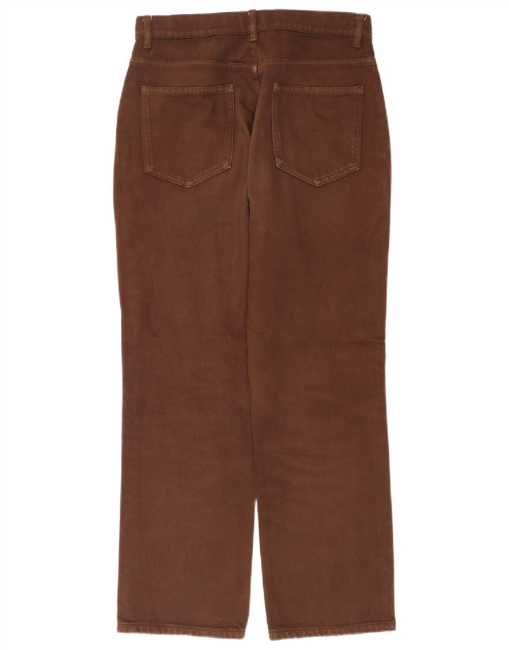 Zara Womens High Rise Straight Jeans EU 40 Medium W30 L28 Brown
