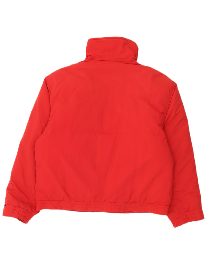 Eddie Bauer Mens Padded Jacket UK 42 XL Red Cotton