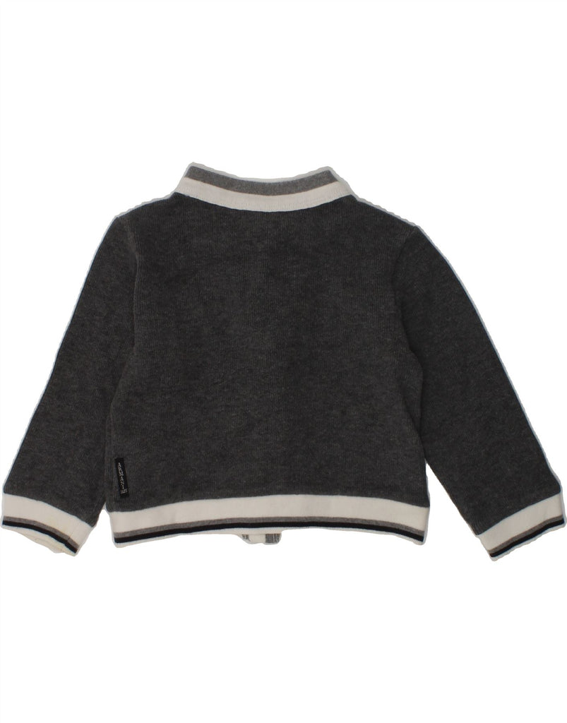 ARMANI BABY Baby Boys Cardigan Sweater 12-18 Months Grey Cotton | Vintage Armani Baby | Thrift | Second-Hand Armani Baby | Used Clothing | Messina Hembry 