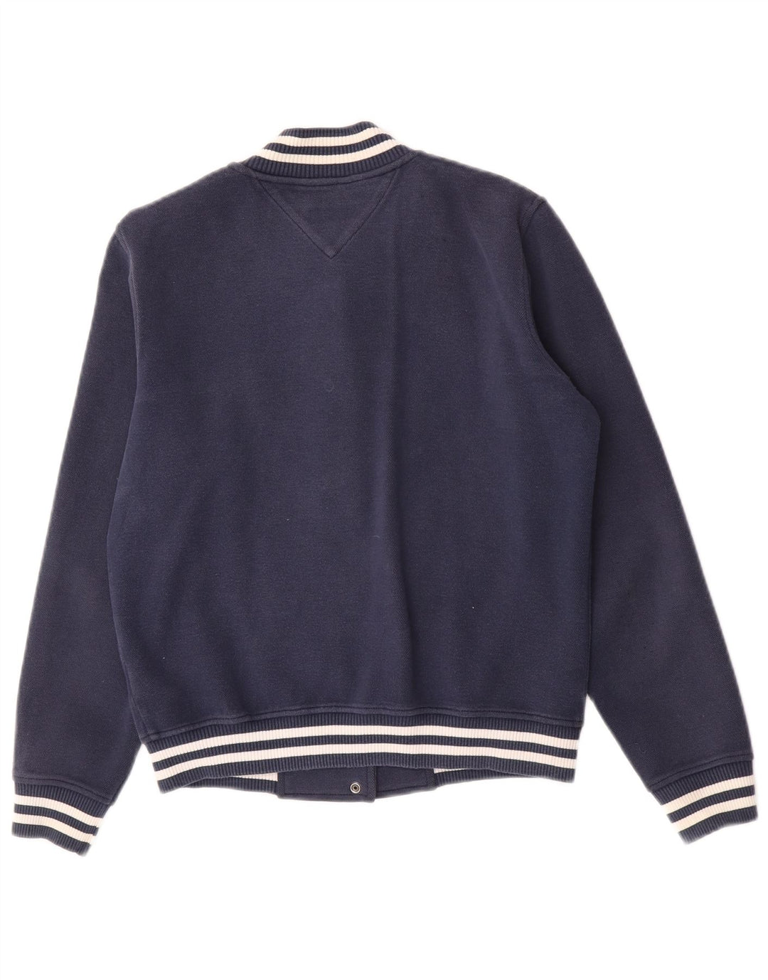 Tommy Hilfiger Womens Oversized Varsity Jacket UK 10 Small Navy Blue