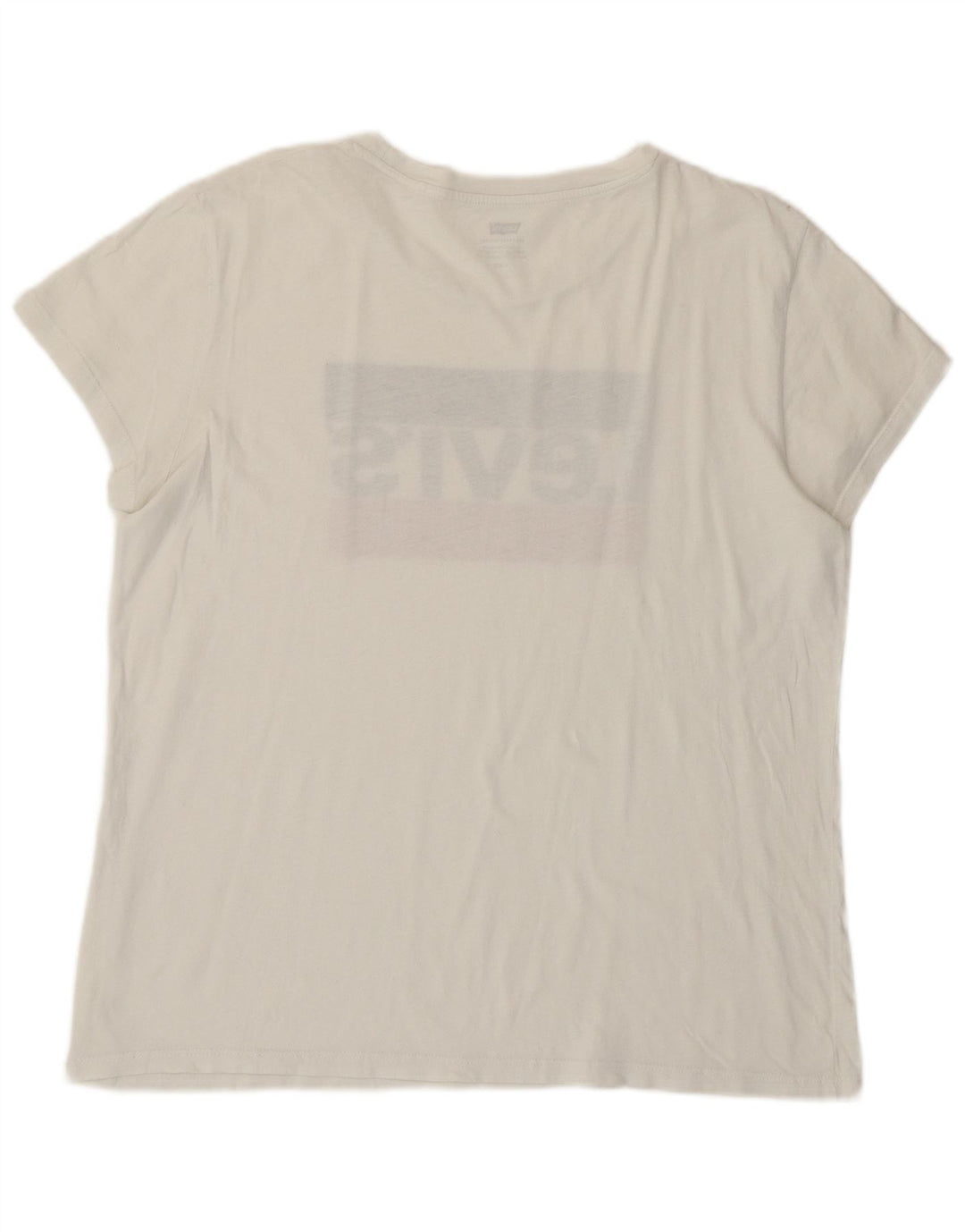 LEVI'S Womens Graphic T-Shirt Top UK 16 Large White