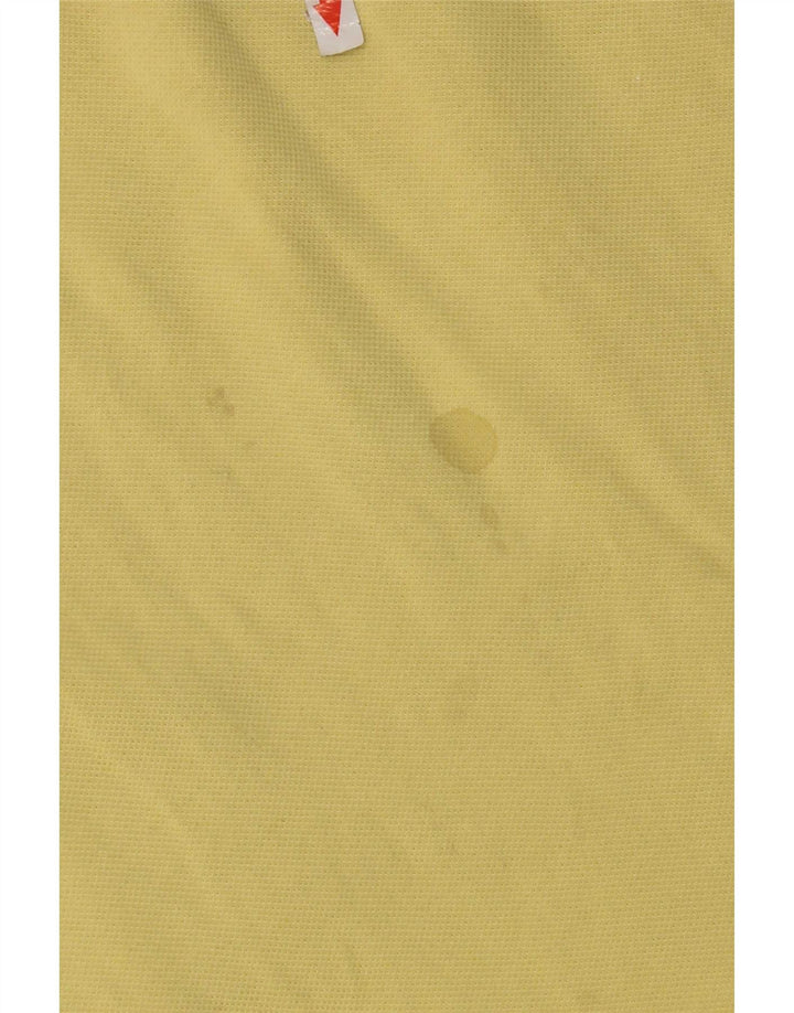 Lacoste Mens Polo Shirt Size 7 2XL Yellow Cotton